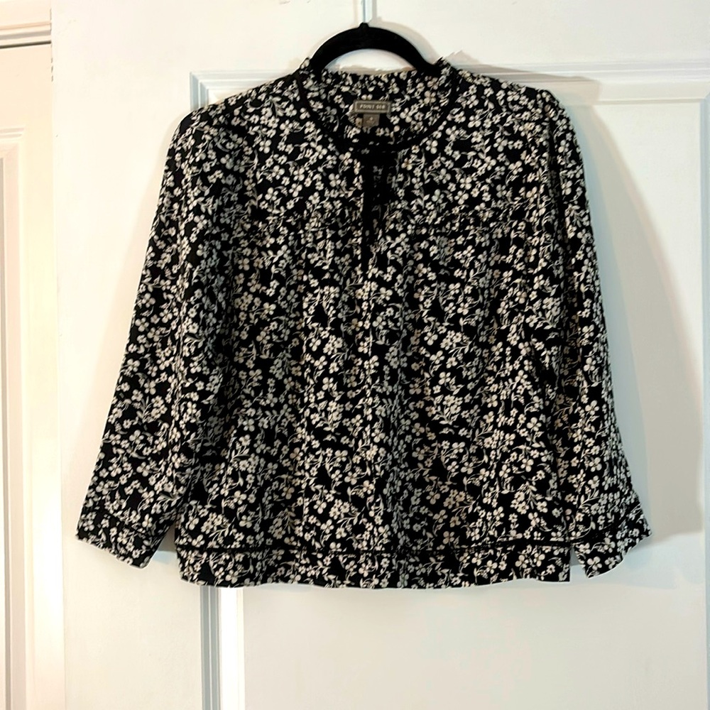 Madewell Point Sur Silk Blouse, size 6